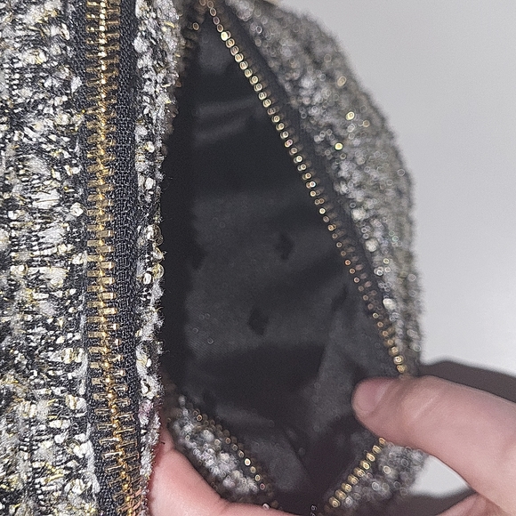 EUC Kate Spade mini natalia backpack in .tweed. tinsely sparkly..leather.. - Picture 8 of 11